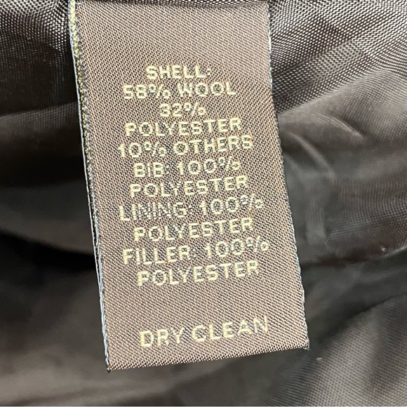 Tasso Elba size Small Men’s Brown Wool Blend Full Zip Coat - Picture 8 of 9